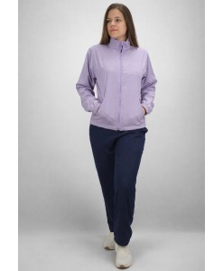 Conjunto Tactel Elastano Forrado Agasalho Butu Biru Lilás Marinho